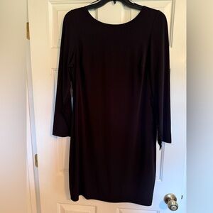 Jessica Simpson Black Long Sleeve Sheath Dress